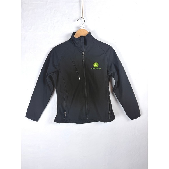 Port Authority Jackets & Blazers - 2/$30 Port Authority Black John Deere Full Zip Softshell Jacket Medium